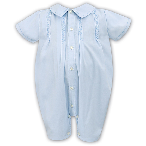 Sarah Louise Boys Christening Romper 011435